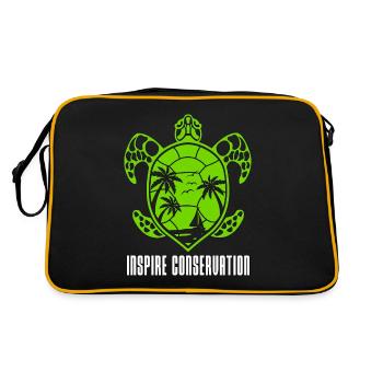 Conservationist Inspire Conservation Nature Lovers - Retro Bag - black/gold - Back