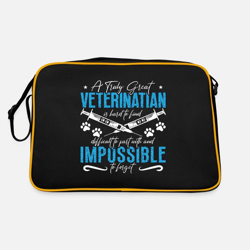 Veterinary A Truly Great Veterinarian Vet Tech Pet Retro Tasche