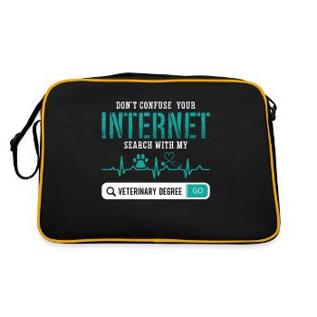 Veterinary Don't Confuse Your Animals Veterinarian - Retro Bag - black/gold - Back
