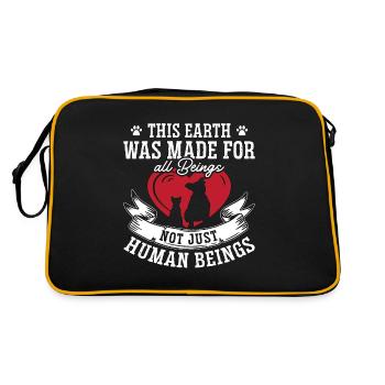 Veterinary This Earth Was Made Veterinary Medicine - Retro Bag - black/gold - Back