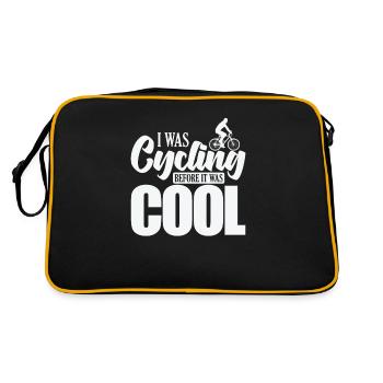 Je faisais du vélo avant que ce soit cool Cyclisme - Sac Retro - noir/or - Dos