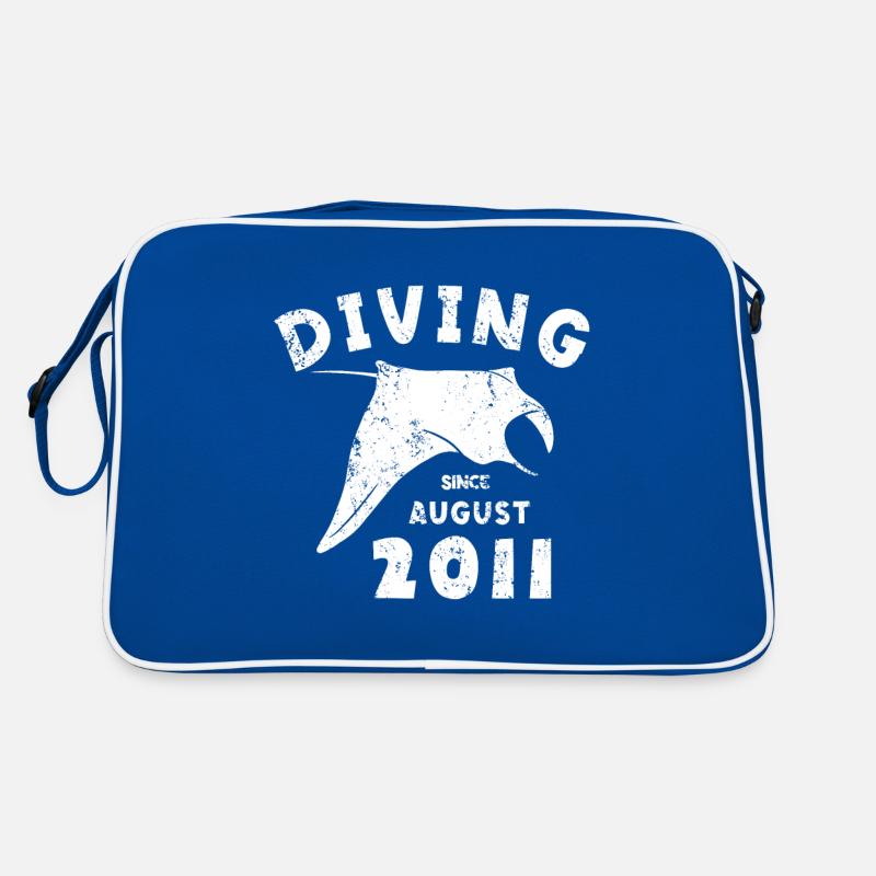 Taucher Geburtstag - Diving since August 2011 Retro Tasche