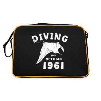 Anniversaire du plongeur - Plongée depuis octobre 1961 - Sac Retro - noir/or - Dos