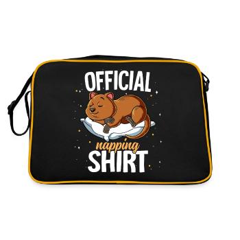 Dormir Quokka Sieste officielle - Sac Retro - noir/or - Dos