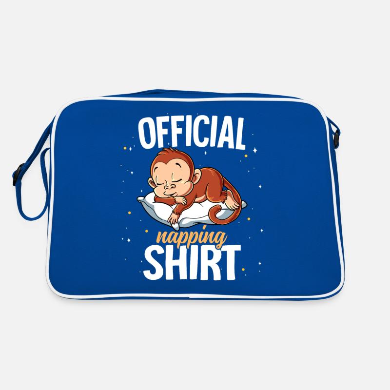 Schlafender Affe Offizielles Nickerchen Retro Tasche
