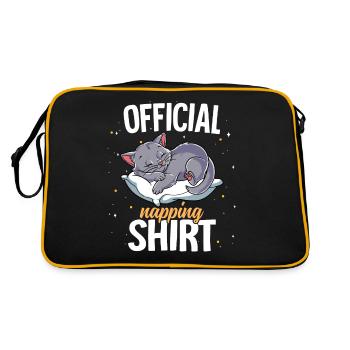 Sleeping Cat Official Napping - Retro Bag - black/gold - Back