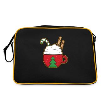Noël Chocolat chaud d’hiver - Sac Retro - noir/or - Dos