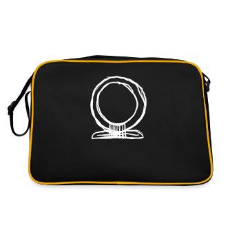 Egypte Ancien Symbole Shen - Sac Retro - noir/or - Dos