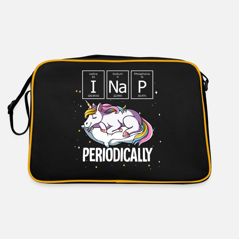 Schlafendes Einhorn Ich mache regelmäßig ein Nickerchen Retro Tasche