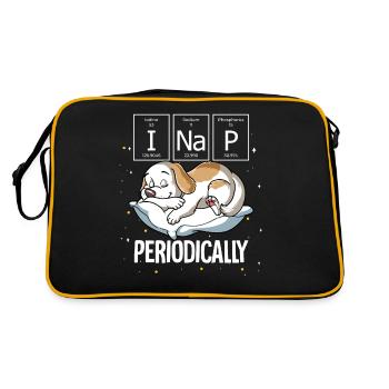 Sleeping Dog I Nap Periodically - Retro Bag - black/gold - Back