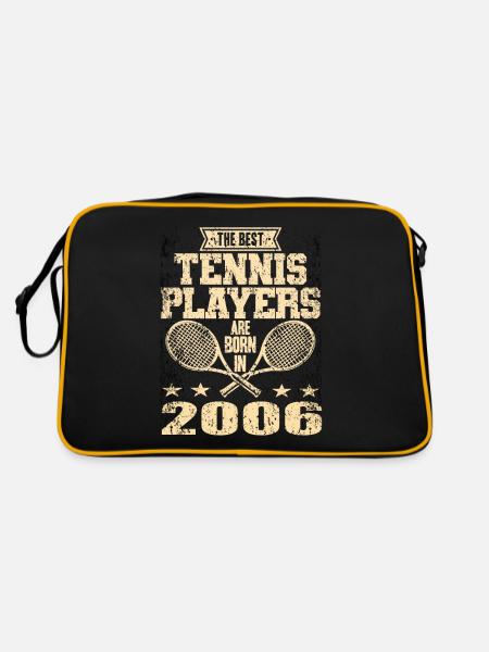 Les meilleurs joueurs de tennis sont nés en 2006 - Sac Retro - noir/or - Dos