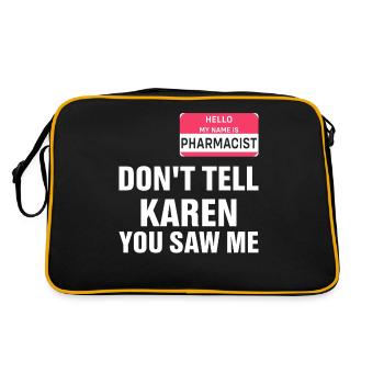 Médicaments Pharmacie Technicien Pharmacien - Sac Retro - noir/or - Dos