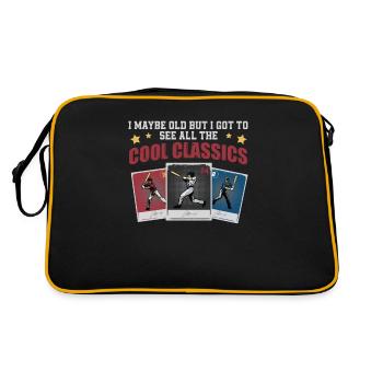 Klassische Baseball-Kartensammlung für - Retro Tasche - Schwarz/Gold - Hinten
