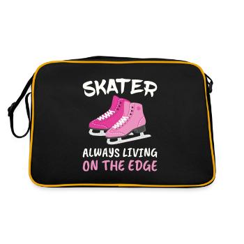 Le patineur artistique vit toujours au bord de l’abîme - Sac Retro - noir/or - Dos