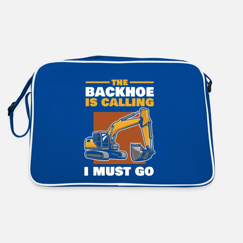 The excavator is calling, I have to become an excavator fan Retro Bag