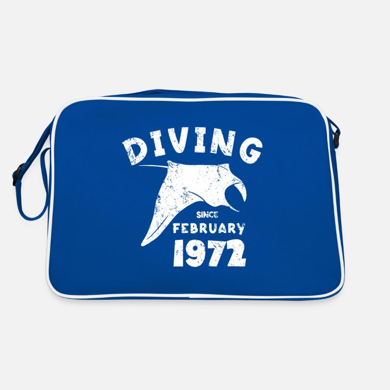 Diver Birthday - Diving since February 1972 Retro Bag
