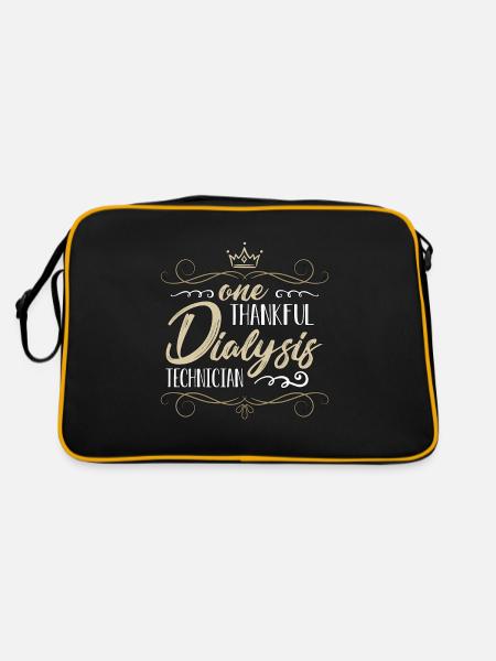 Dialysis Technician One Thankful Medical Assistant - Retro Bag - black/gold - Back