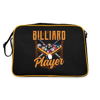 Billiard Player Billiard Lovers Pool - Retro Bag - black/gold - Back