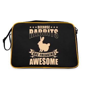 Signe du zodiaque chinois du lapin - Sac Retro - noir/or - Dos