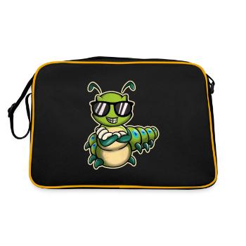 Chenille - Sac Retro - noir/or - Dos