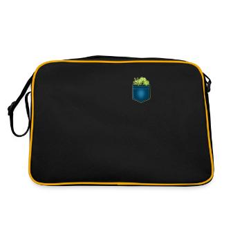 Chenille - Sac Retro - noir/or - Dos