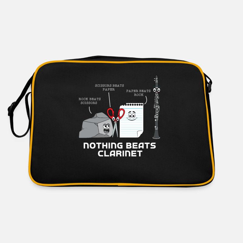 Klarinette - Retro Tasche - Schwarz/Gold
