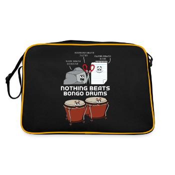 Bongo Drums Drum - Sac Retro - noir/or - Dos