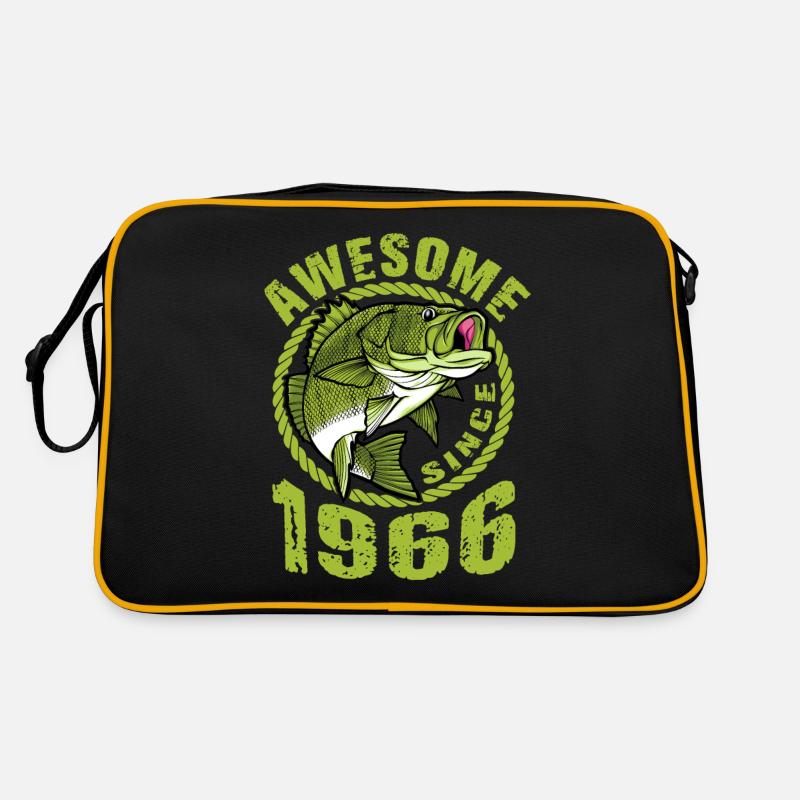 Awesome since 1966. Angel, Angler Geburtstag Retro Tasche