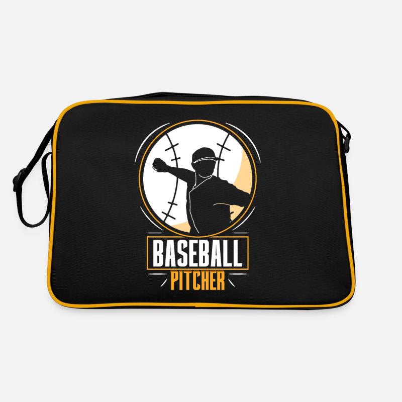 Baseball Pitcher Hobby Werfer Spieler Retro Tasche