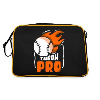 Throwing Professional Player Hobby Pitcher Baseball Pitcher - Retro Bag - black/gold - Back