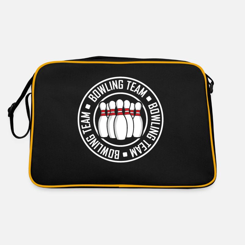 Bowling Team Mannschaft Hobby Bowler Retro Bag