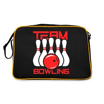 Équipe Bowling Bowler Mannschaft Hobby - Sac Retro - noir/or - Dos