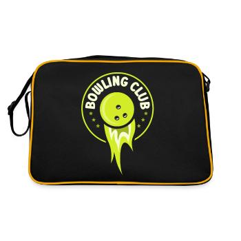 Bowling Club Hobby Mannschaft Bowler Team - Retro Bag - black/gold - Back