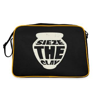 Sieze The Clay pour tous les potiers - Sac Retro - noir/or - Dos