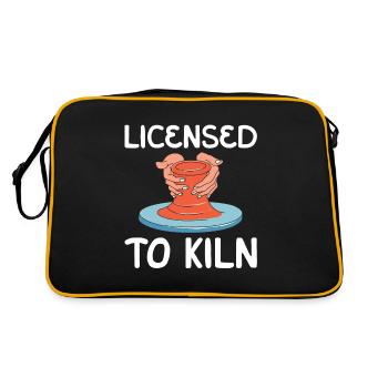 Permis de brûler pour tous les potiers - Sac Retro - noir/or - Dos
