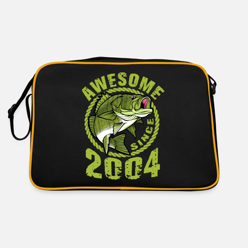 Awesome since 2004. Angel, Angler Geburtstag Retro Tasche