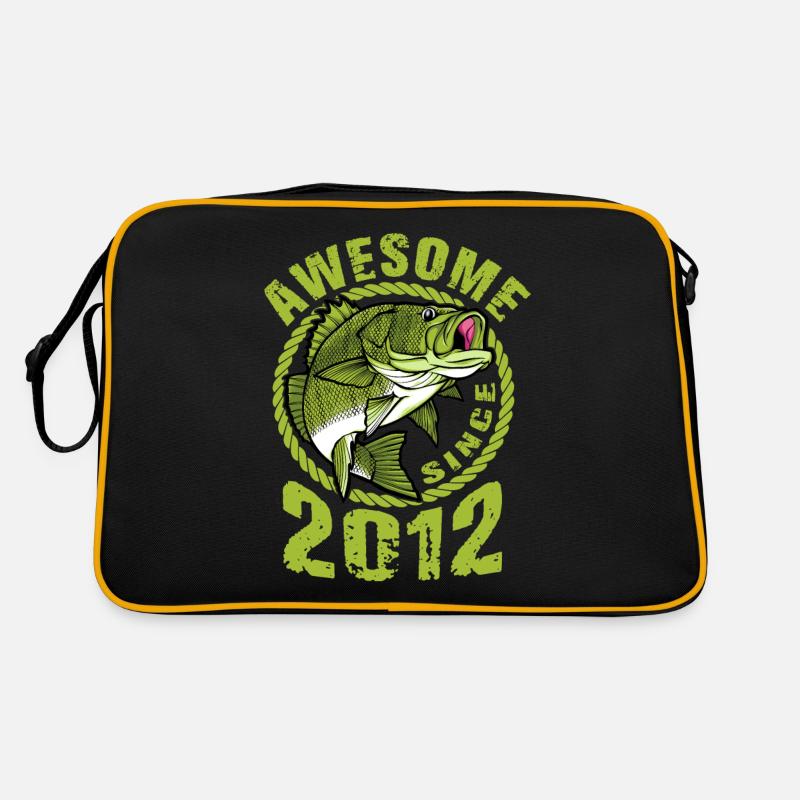 Awesome since 2012. Angel, Angler's Birthday Retro Bag