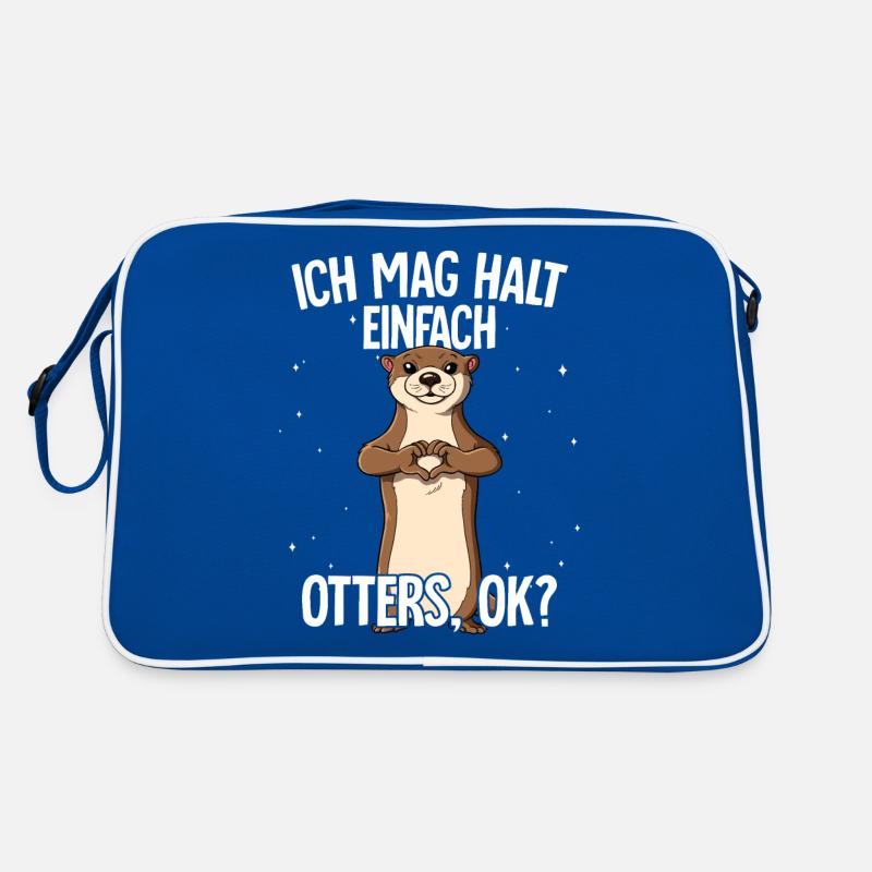 Ich mag halt einfach Otters Retro Tasche