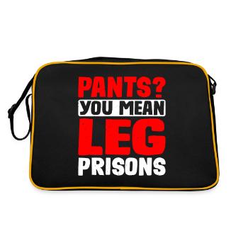 Pants You Mean Leg Prisons 23 - Retro Bag - black/gold - Back
