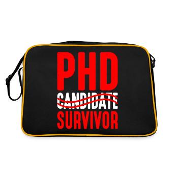 PhD Candidate Survivor 9 - Retro Bag - black/gold - Back