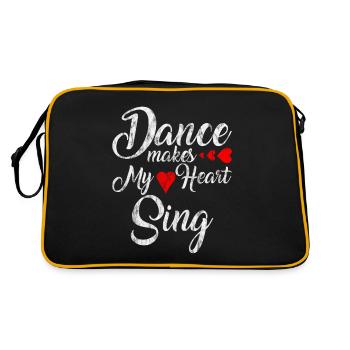 La danse fait chanter mon cœur 3 - Sac Retro - noir/or - Dos