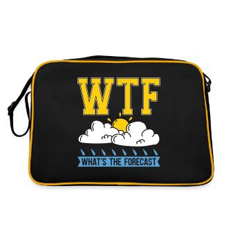 Meteorology Wtf What's The Weather Meteorologist - Retro Bag - black/gold - Back