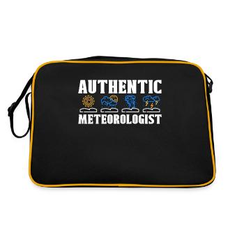 Meteorology Authentic Meteorologist Loves Forecast - Retro Bag - black/gold - Back