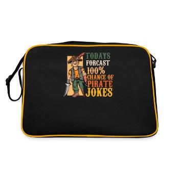 Amputation Leg Protesis Cyborg Accident Arm - Retro Bag - black/gold - Back