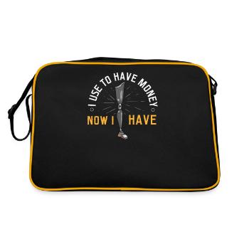 Amputation Leg Protesis Cyborg Accident Arm - Retro Bag - black/gold - Back