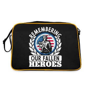 Commémoration du Memorial Day de nos héros tombés au combat - Sac Retro - noir/or - Dos