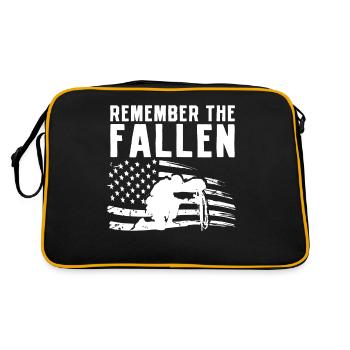 Commémoration du Fallen Memorial Day America - Sac Retro - noir/or - Dos