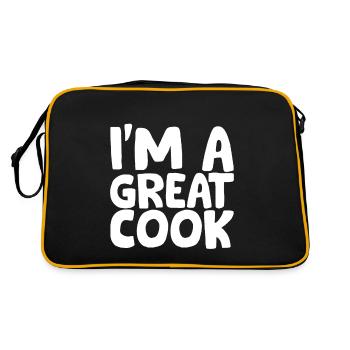 I'm A Great Cook - Retro Bag - black/gold - Back