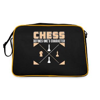 Jeu de définition de personnages rétro pour un - Sac Retro - noir/or - Dos