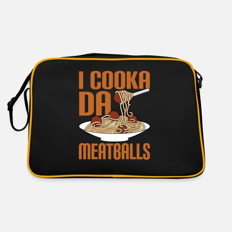 Meatballs Fleischbällschen Geschenk Retro Tasche